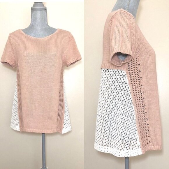 anthropologie Moth Knit Colourblock Sweater Small - Picture 3 of 8